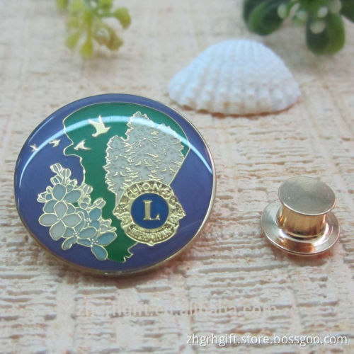 Wholesale Custom company Made Gold Lapel Pin Metal Badge